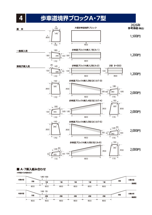 石部建材　歩車道_A7型